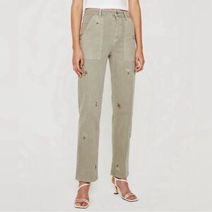 AG Clove fatigue straight leg pants